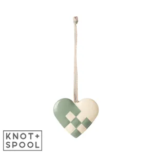 2024 Maileg Small Mint Metal Heart Ornament