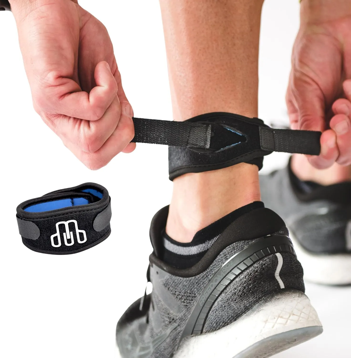 Achilles Strap - Ankle Support for Achilles Tendonitis - Support Brace for Men and Women - Neoprene Ankle Support for Running Cycling Sports