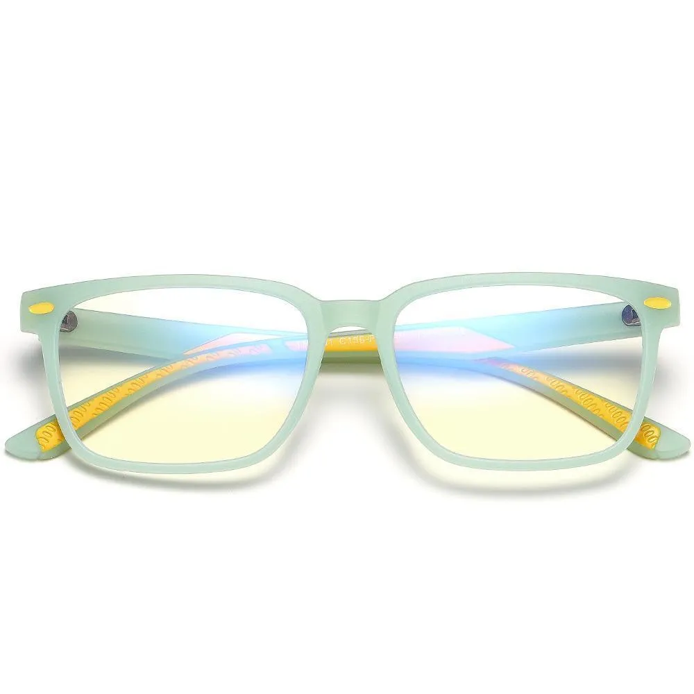 Angle - (Age 7-12)Children Blue Light Blocking Computer Reading Gaming Glasses