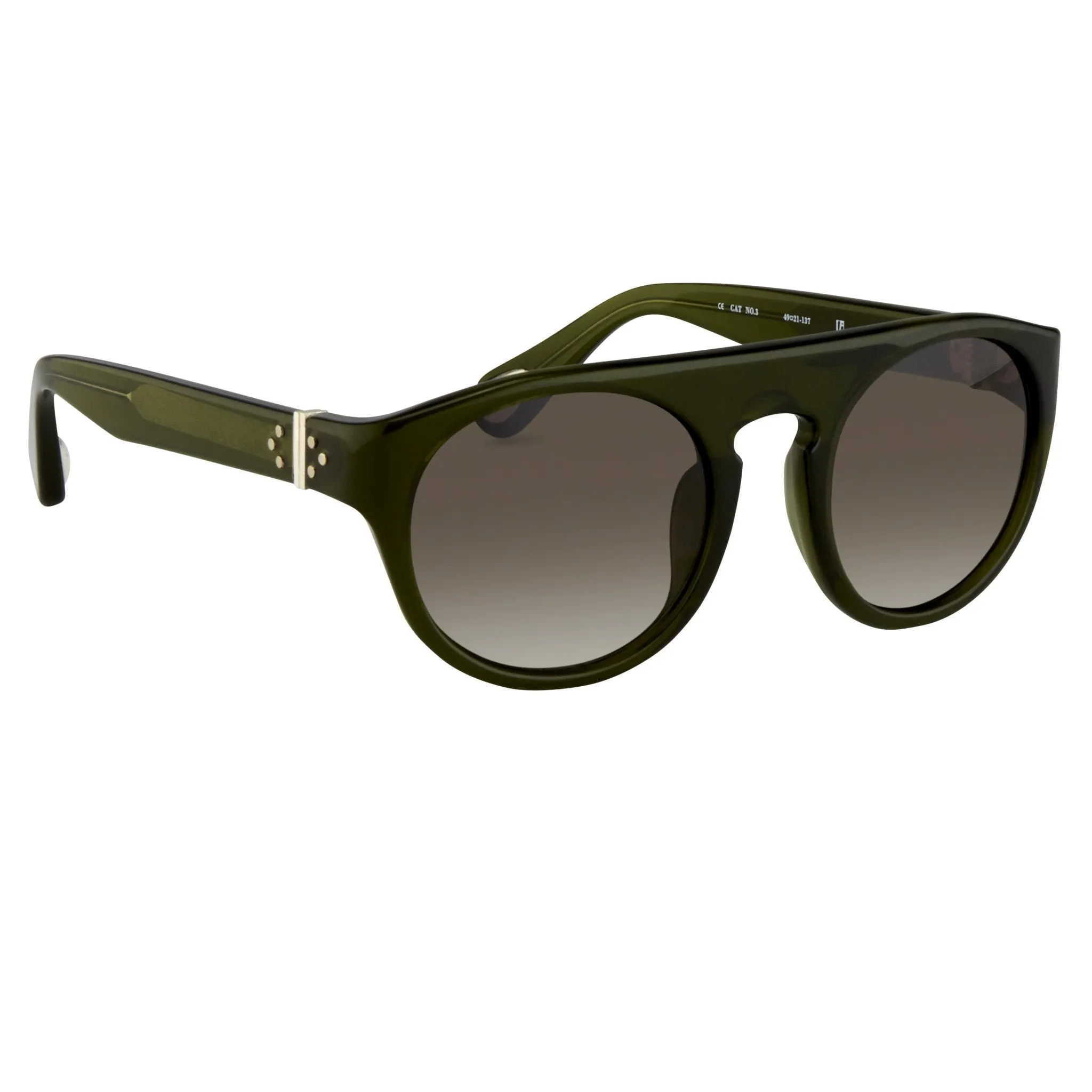 Ann Demeulemeester Sunglasses Flat Top Green and Green Graduated AD10C7SUN