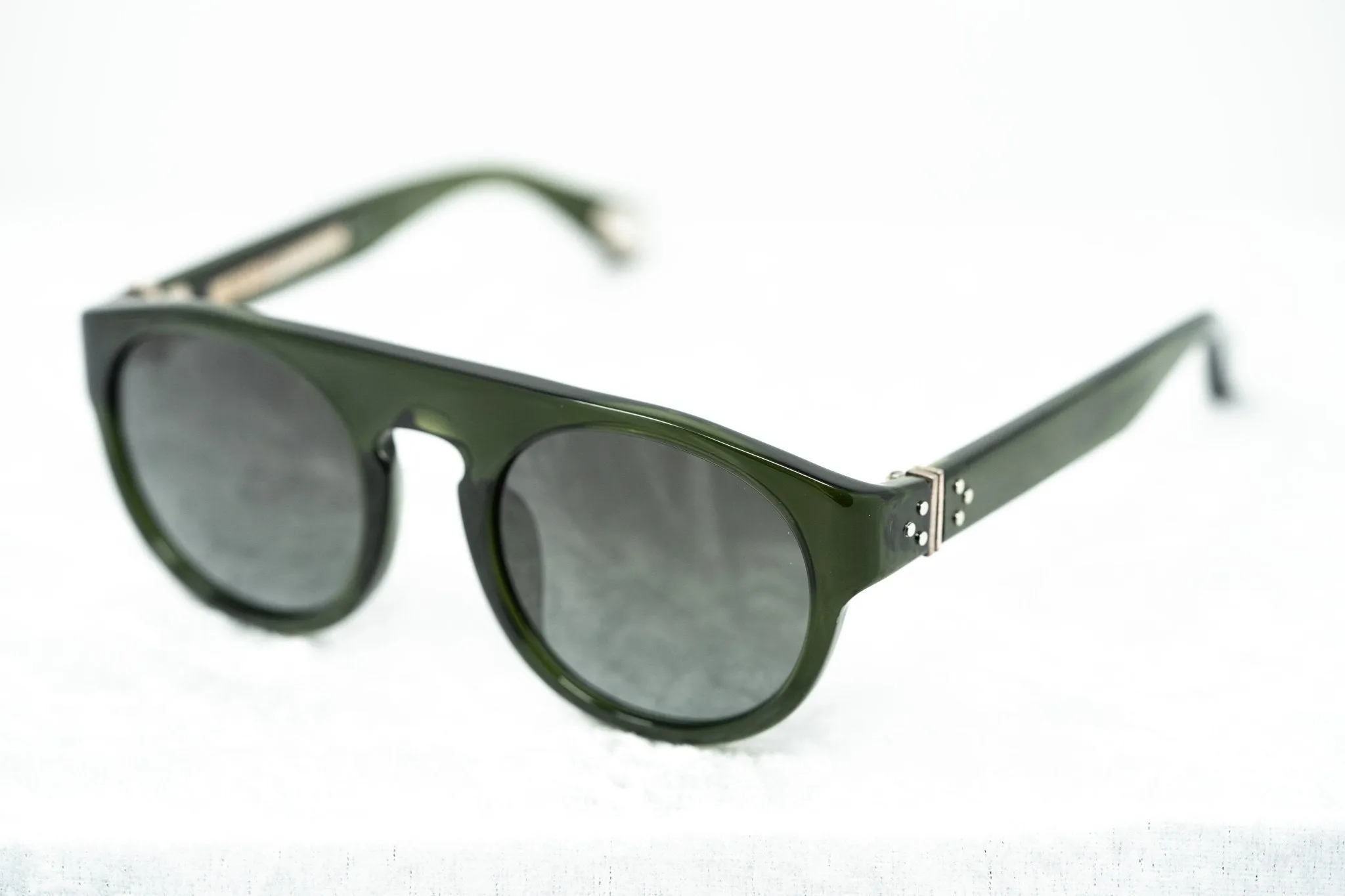 Ann Demeulemeester Sunglasses Flat Top Green and Green Graduated AD10C7SUN