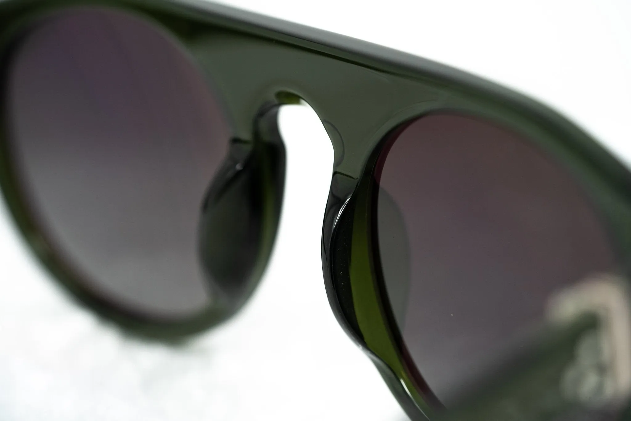 Ann Demeulemeester Sunglasses Flat Top Green and Green Graduated AD10C7SUN