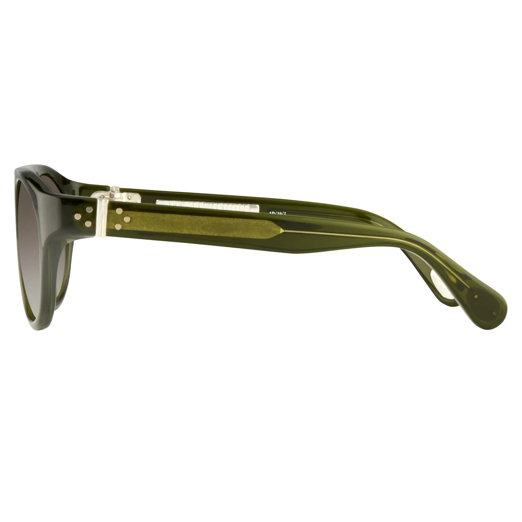 Ann Demeulemeester Sunglasses Flat Top Green and Green Graduated AD10C7SUN