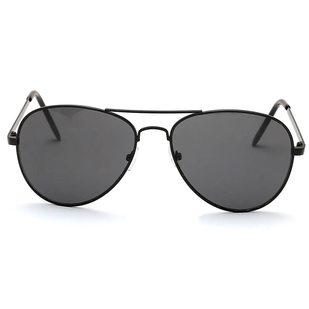 Aviator Sunglasses Classic - Polarized - Black Frame - Grey
