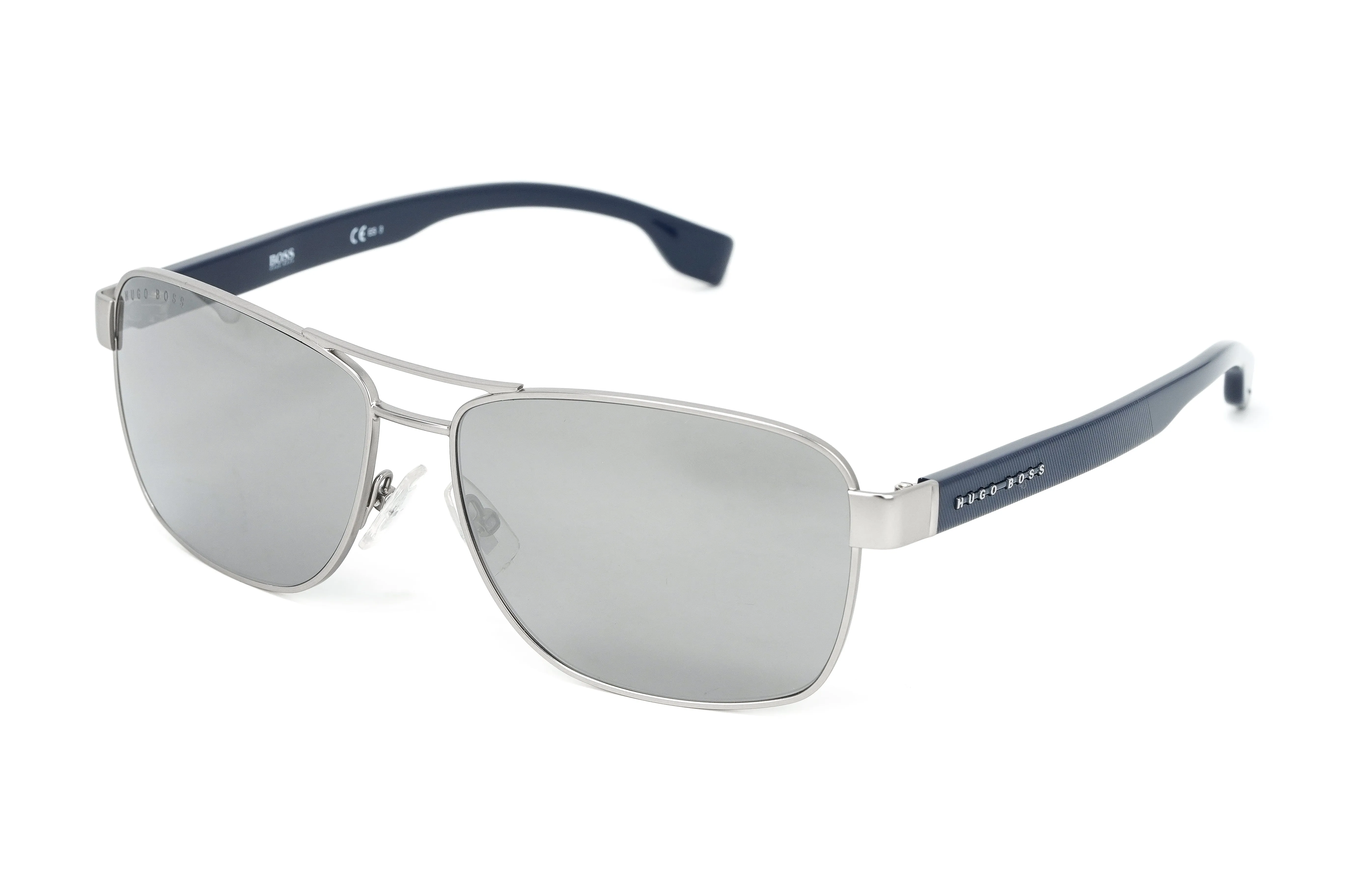 Boss by BOSS Men's Sunglasses Browline Blue/Silver 1240/S 9T9/T4 60