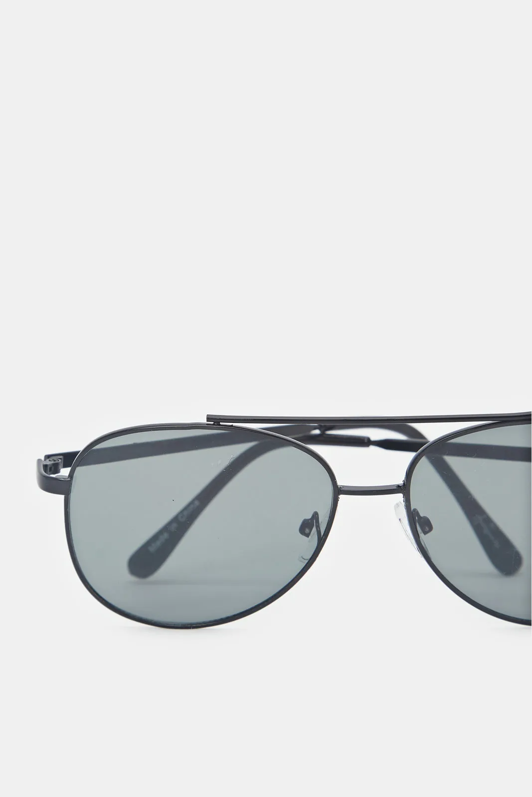 Boys Black Aviator Sunglasses
