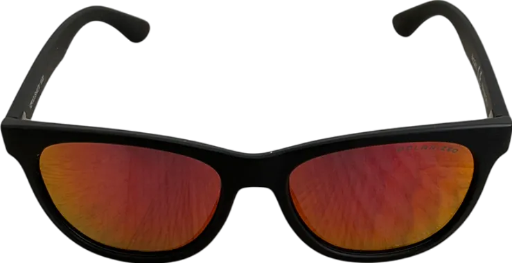 Cairn Black Foolish Matte Sunglasses With Orange Polarised Lenses In Soft Case One Size