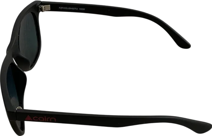 Cairn Black Foolish Matte Sunglasses With Orange Polarised Lenses In Soft Case One Size