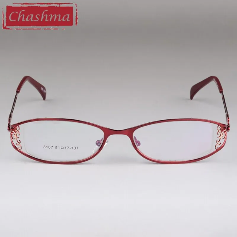 Chashma Women's Full Rim Cat Eye Stainless Steel Frame Eyeglasses 8107