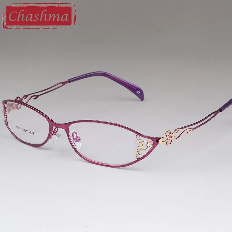 Chashma Women's Full Rim Cat Eye Stainless Steel Frame Eyeglasses 8107
