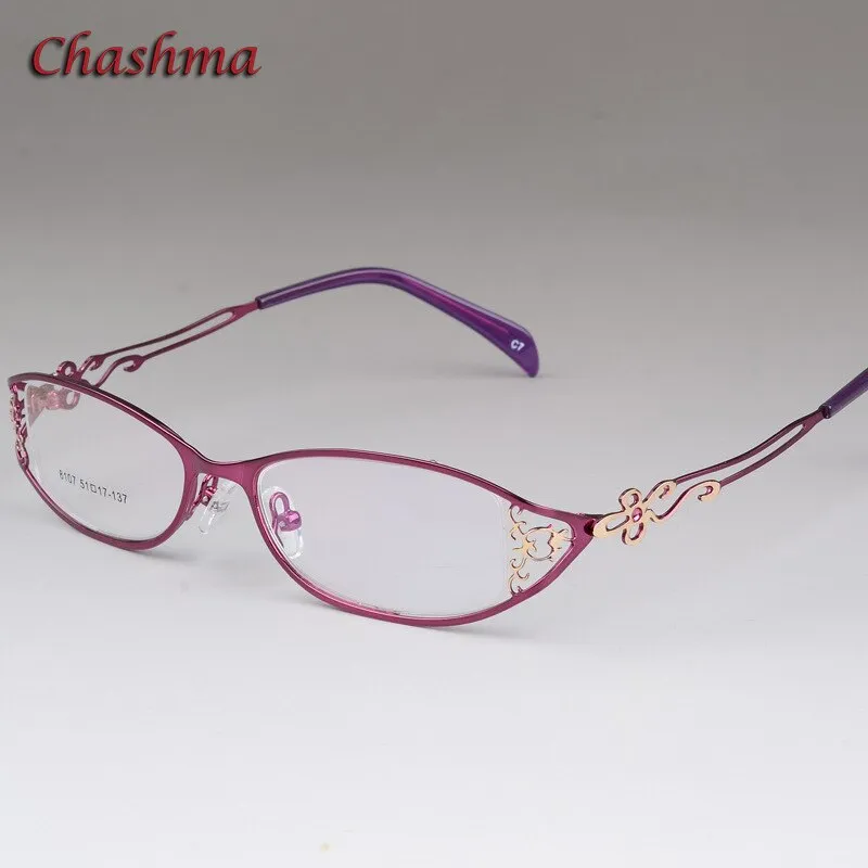 Chashma Women's Full Rim Cat Eye Stainless Steel Frame Eyeglasses 8107