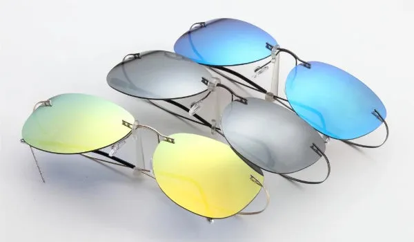 Classy Men Yellow Lightweight Aviator Sunglasses