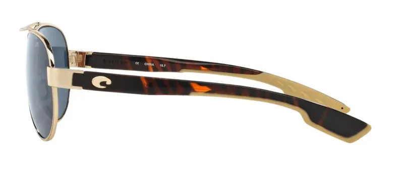 Costa Del Mar Loreto Rose Gold Frame - Gray 580 Plastic Lens - Polarized Sunglasses