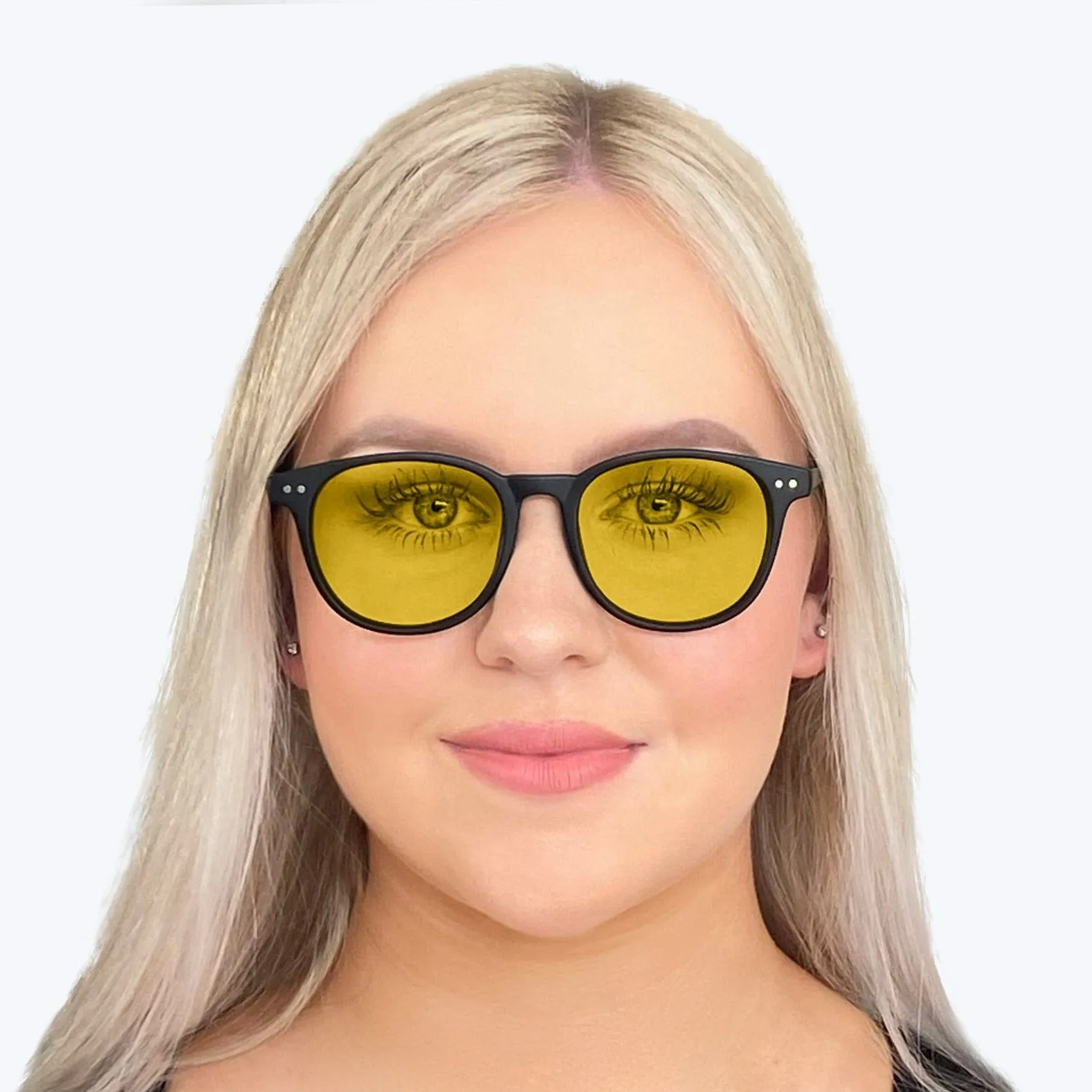 DayMax Billie Glasses - Matt Black - Readers