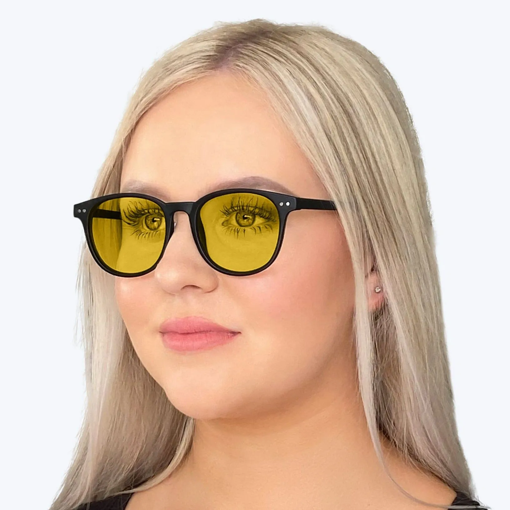 DayMax Billie Glasses - Matt Black - Readers
