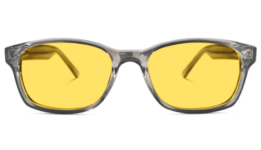 DayMax Wayfarer Glasses - Pearl Grey - Prescription