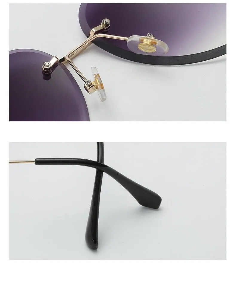 Embellished smokey oversized pilot aviators