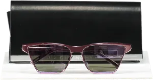 GIvenchy Pink Mirrored Cut Cat-eye Nylon Sunglasses in case
