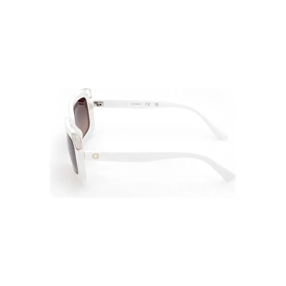 Guess White Injected Sunglasses