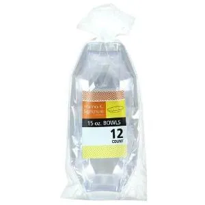 Heavyweight Plastic 15 oz Clear Serving Boat (Case Qty: 288)