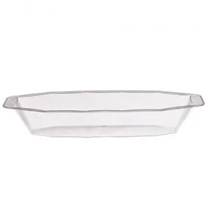 Heavyweight Plastic 15 oz Clear Serving Boat (Case Qty: 288)