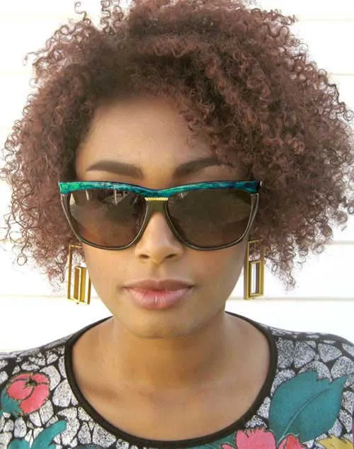 KAZUE Green Cat-Eye Sunglasses