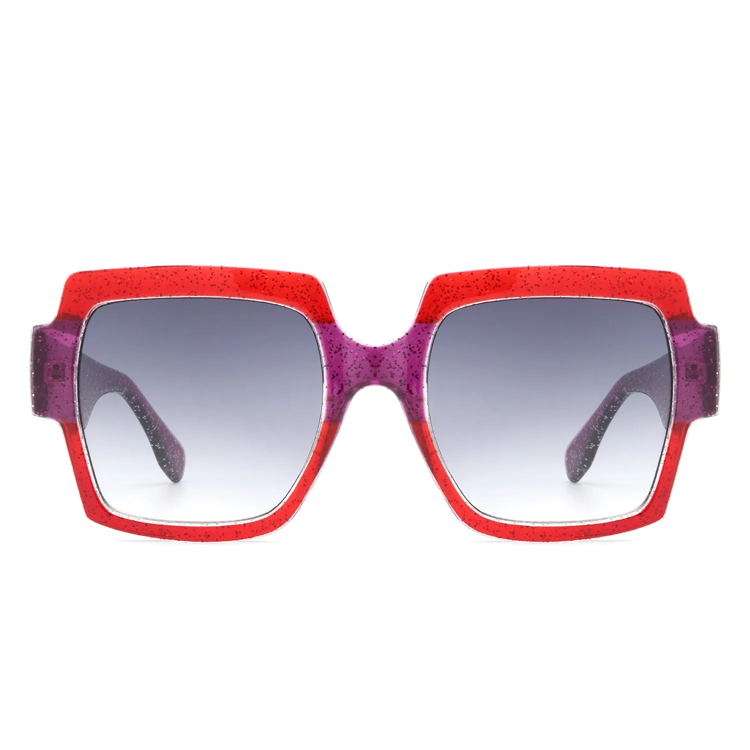 Keen - Women's Fashion Oversized Flat-Top Square Sunglasses