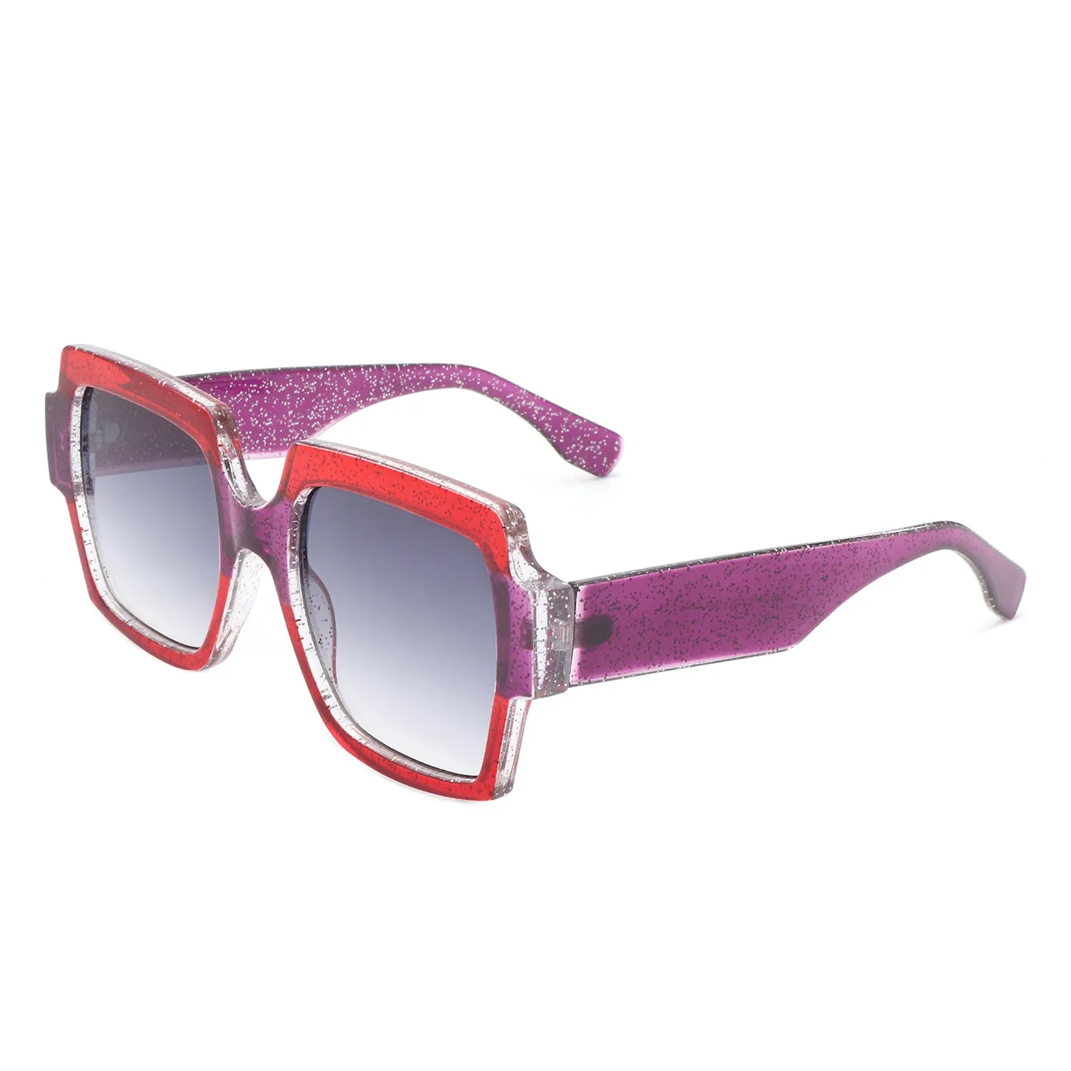 Keen - Women's Fashion Oversized Flat-Top Square Sunglasses