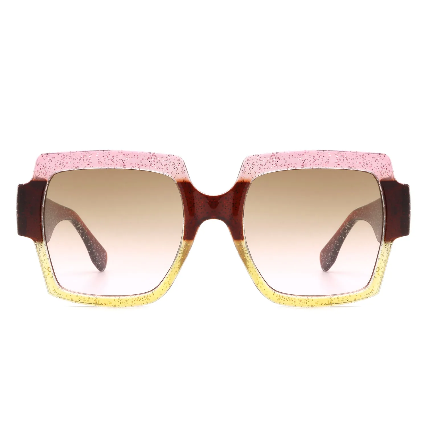 Keen - Women's Fashion Oversized Flat-Top Square Sunglasses