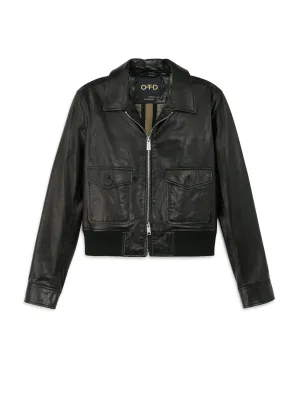 Leather Aviator Jacket