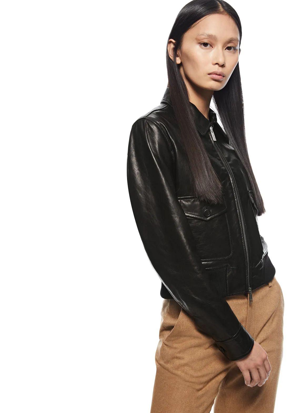 Leather Aviator Jacket