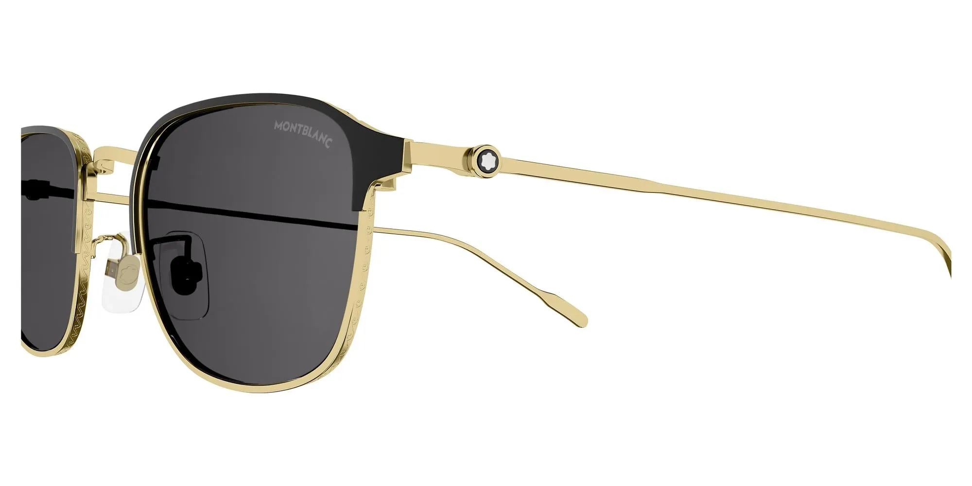 Montblanc Men's 50mm Ruthenium Sunglasses MB0189S-002-50