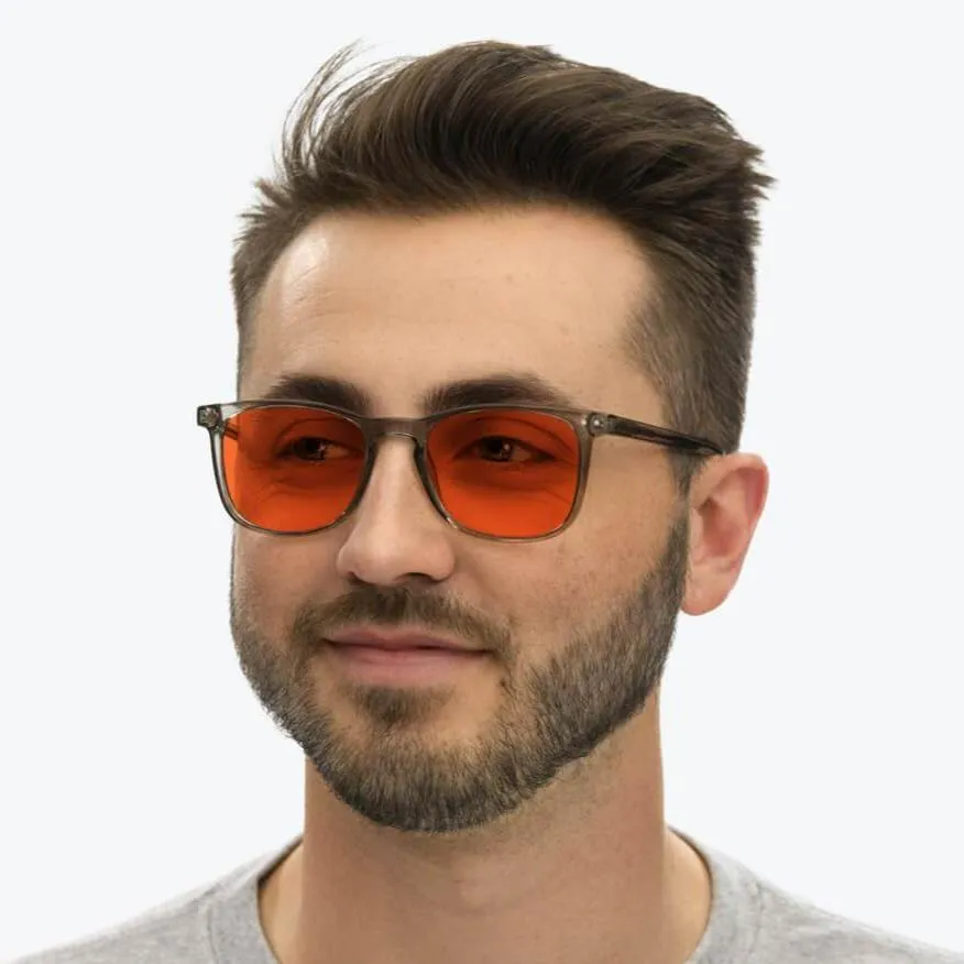 Nightfall Taylor Blue Blocking Glasses - Pearl Grey - Prescription