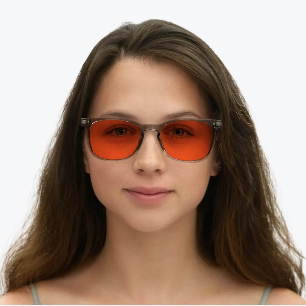 Nightfall Taylor Blue Blocking Glasses - Pearl Grey - Prescription