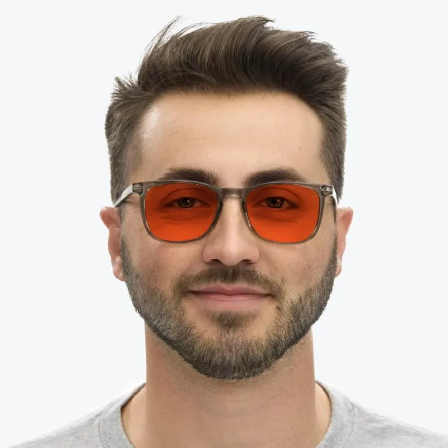 Nightfall Taylor Blue Blocking Glasses - Pearl Grey - Prescription