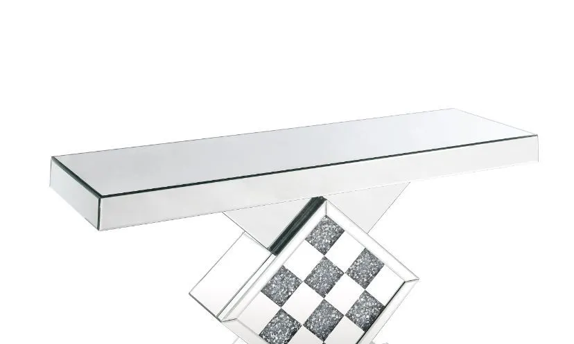 Noralie - Accent Table - Mirrored - Wood - 32"