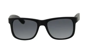 Ray Ban Black Sunglasses with Grey Gradient Lenses-RB_4165_601/8G_51mm