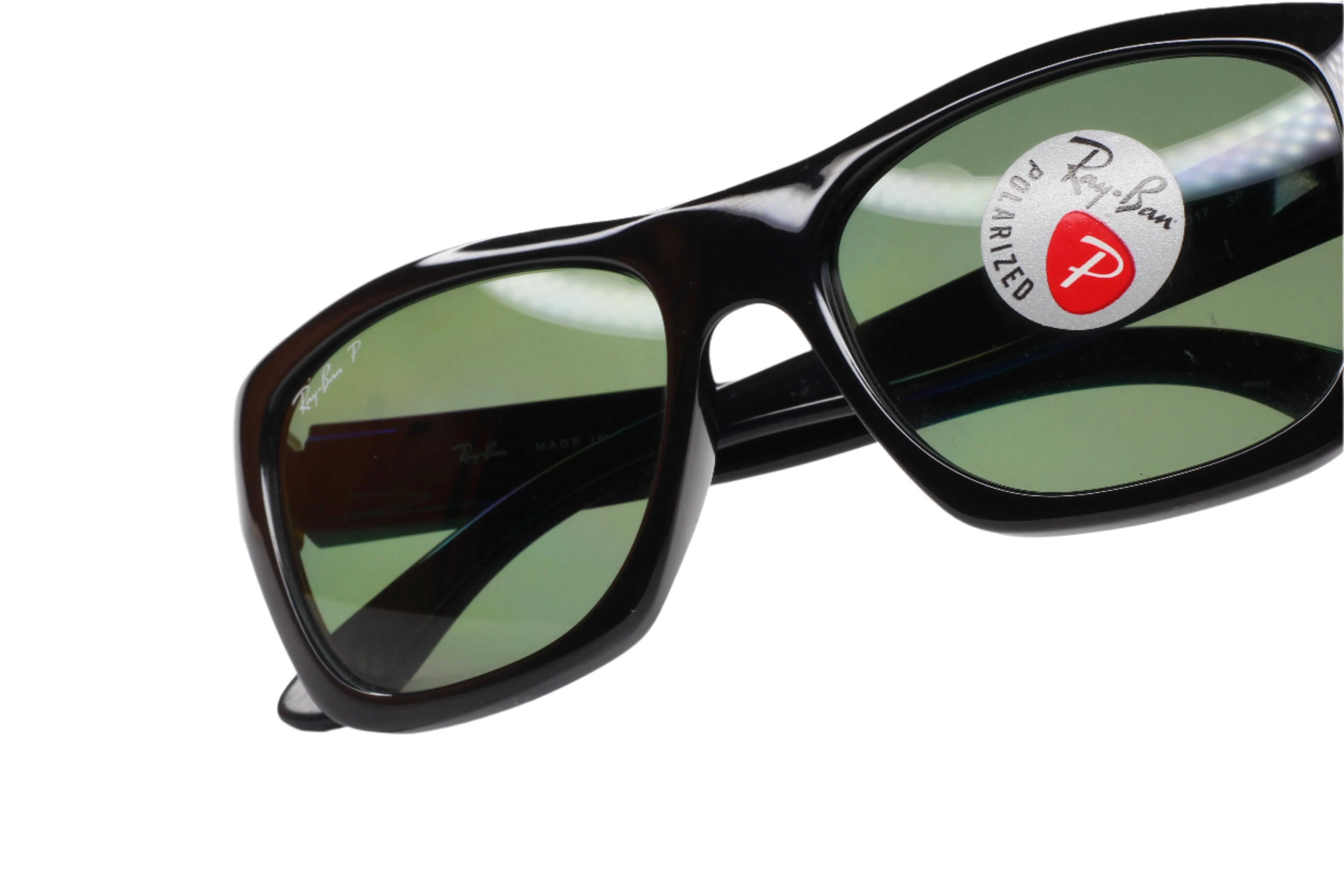 Ray-Ban RB4194 601/9A Black Green Polarized Italy Sunglasses -Ma