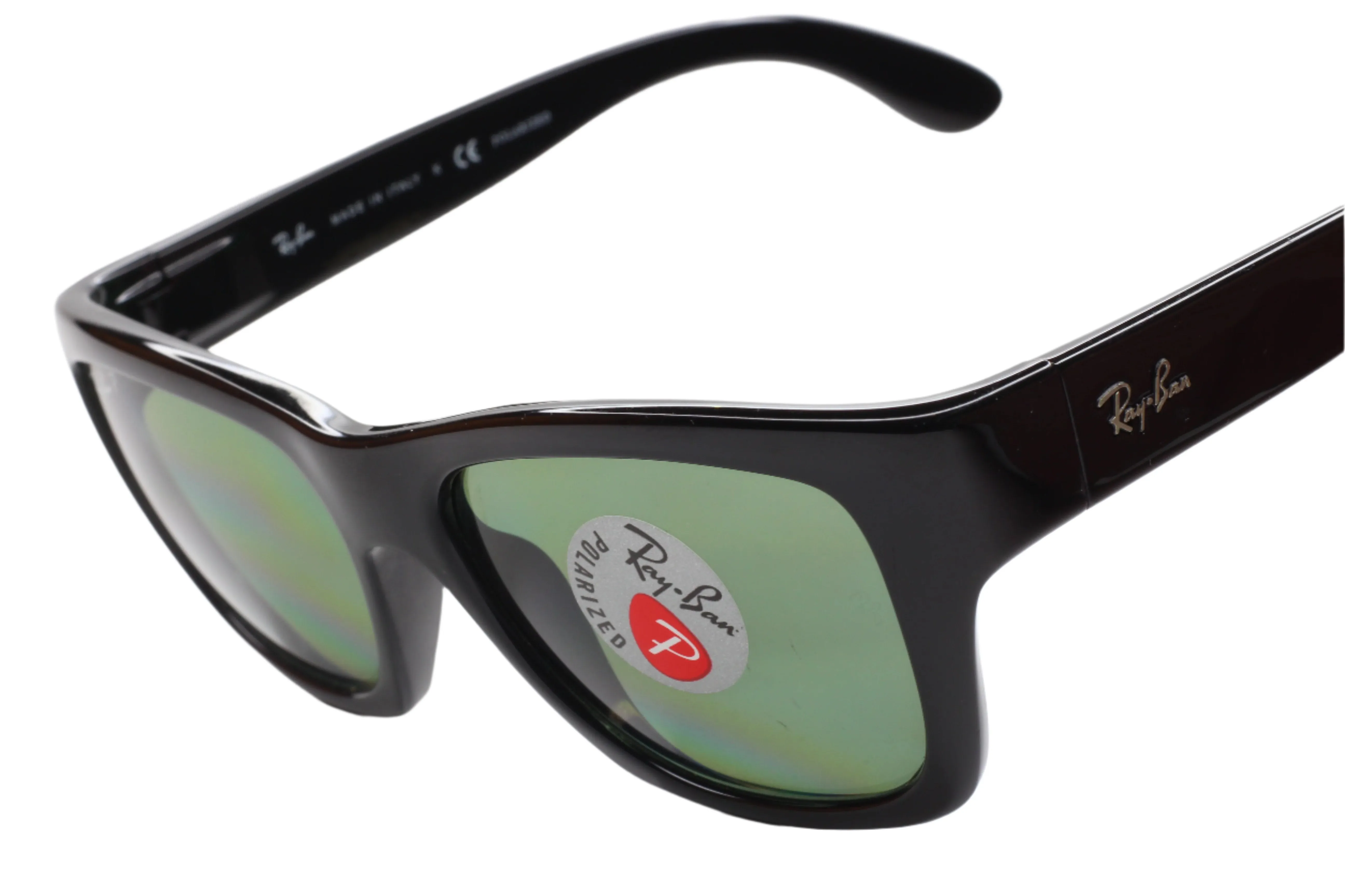 Ray-Ban RB4194 601/9A Black Green Polarized Italy Sunglasses -Ma