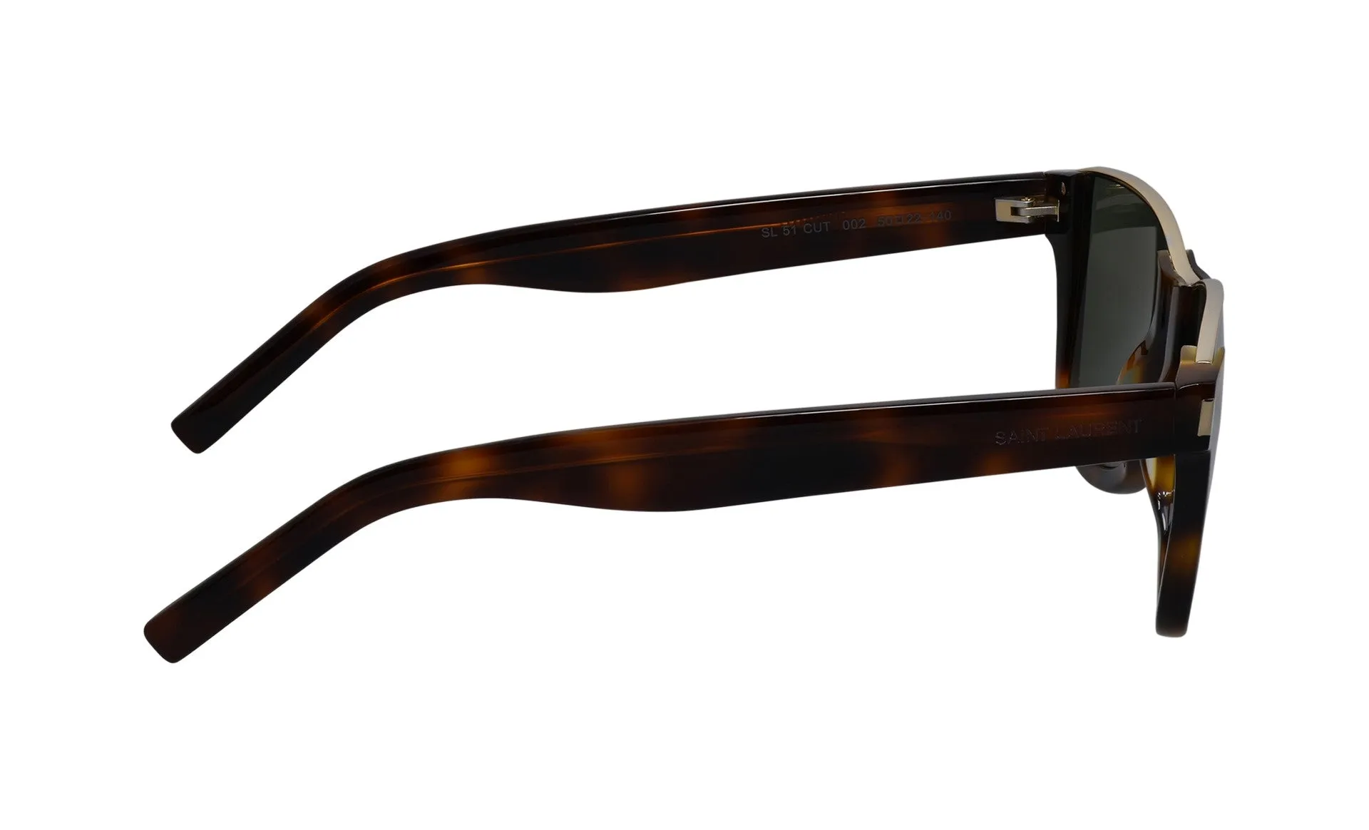 Saint Laurent Unisex Havana Sunglasses SL_51_CUT_002