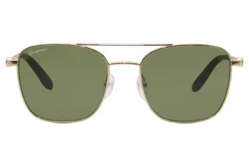 Salvatore Ferragamo Green Square Sunglasses, 100% UV Protection
