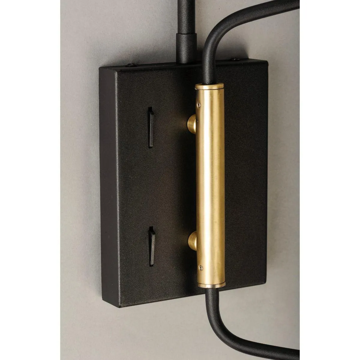 Scan 40 In. 2 Lights LED Armed Sconce Black Finish