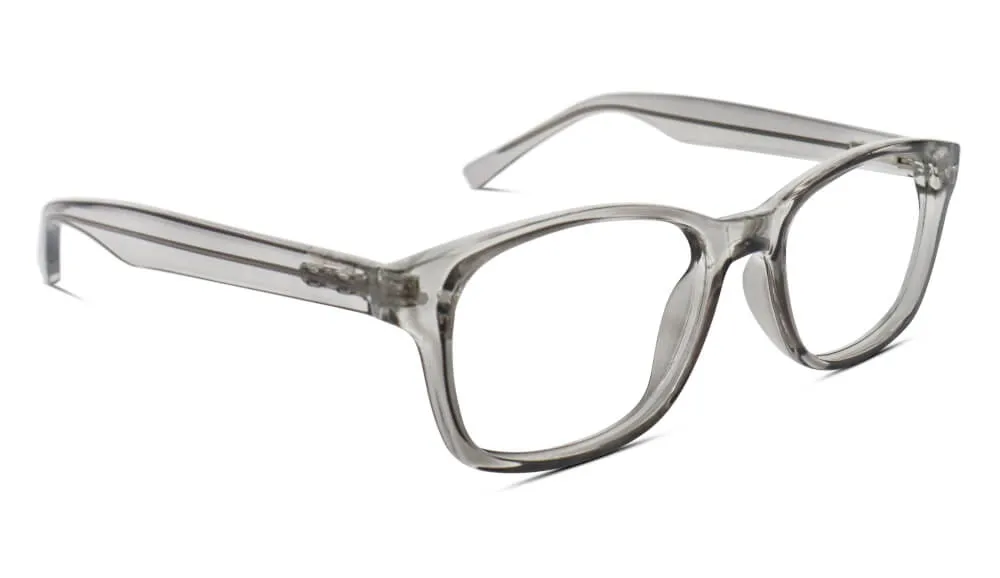 ScreenTime Wayfarer Computer Glasses - Pearl Grey - Readers
