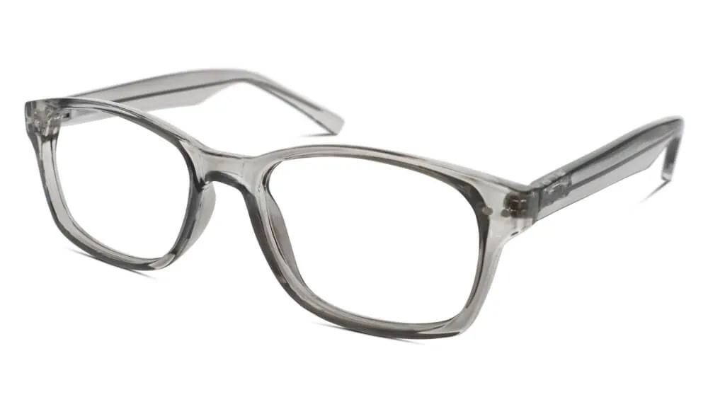 ScreenTime Wayfarer Computer Glasses - Pearl Grey - Readers