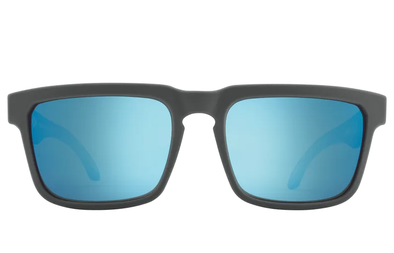 SPY HELM SOFT MATTE DARK GRAY | GRAY GREEN BLUE SPECTRA  POLARIZED