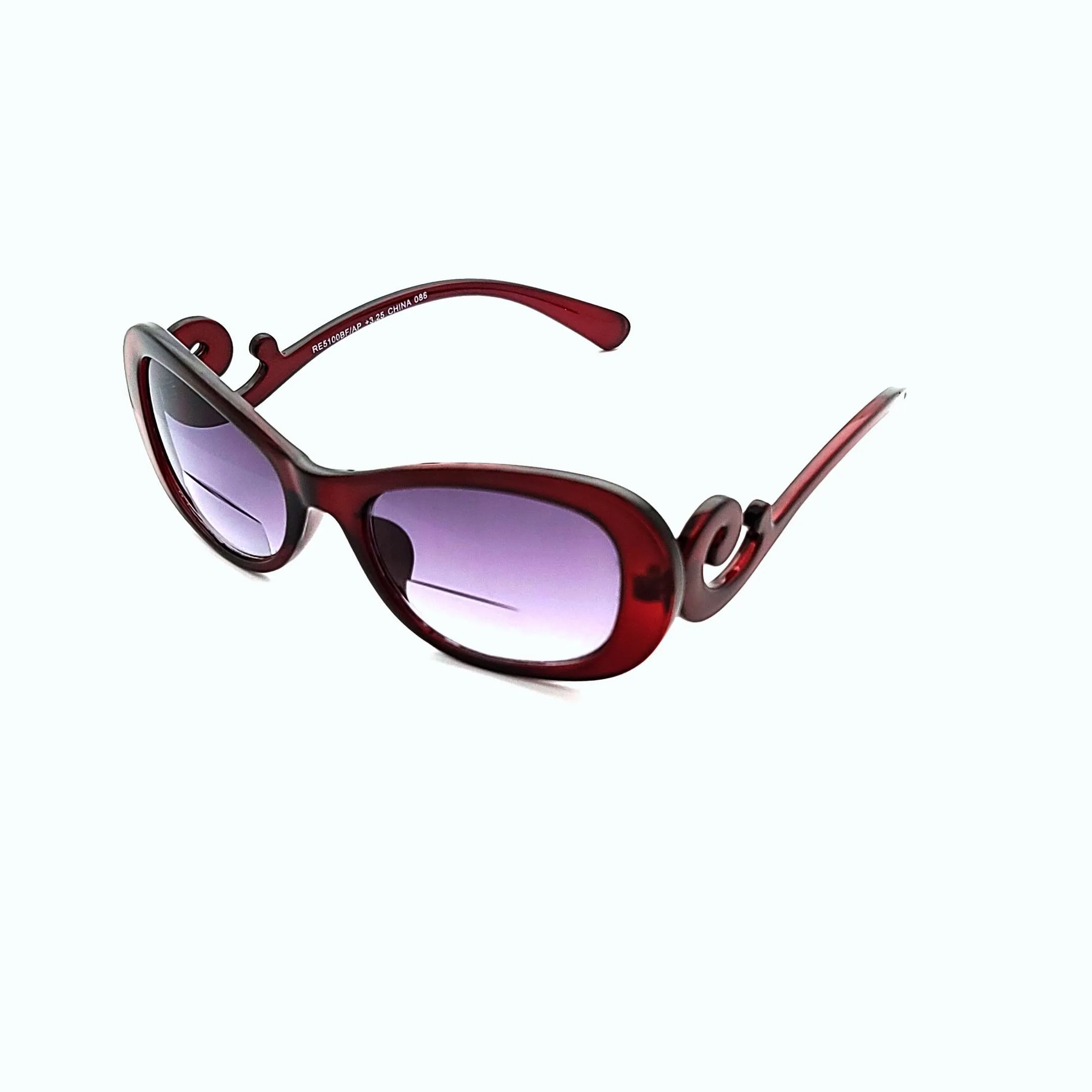 Stone Fox Ladies Swirl Temple Bifocal Reading Sunglasses