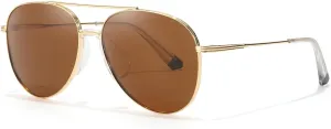 TJUTR Tangle Free Aviator Sunglasses for Women Men, Polarized UV400 Protection Trendy Shades, No-Snag Metal Frame Glasses