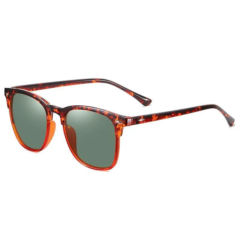 Unisex Polarized Browline Sunglasses Zeta