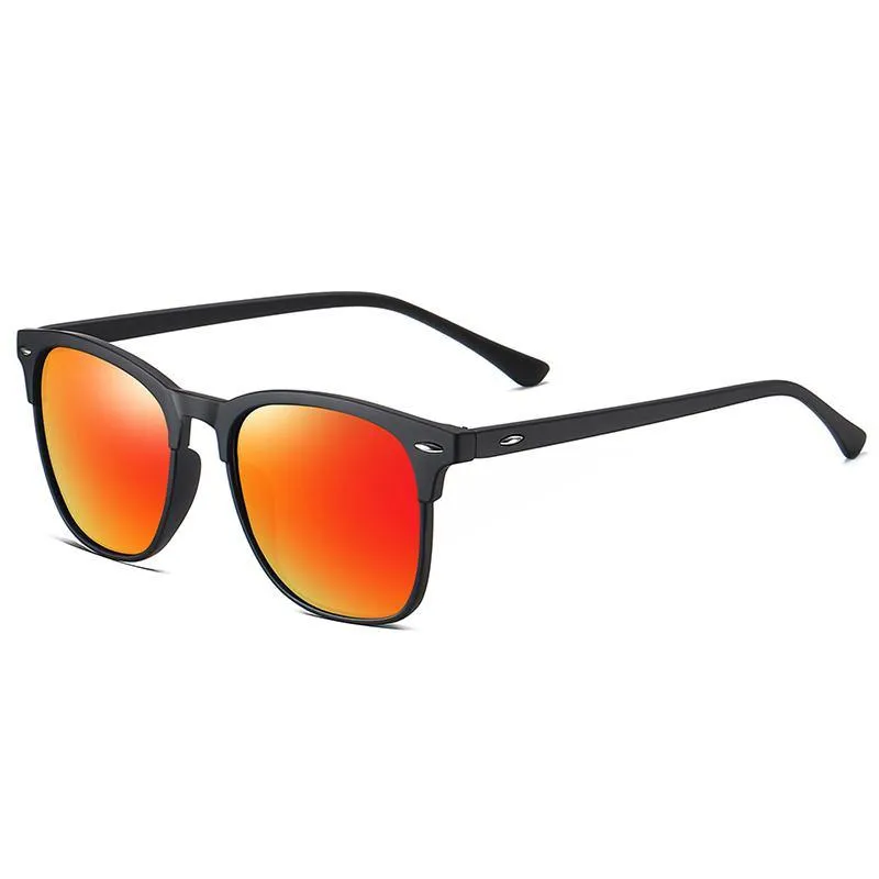 Unisex Polarized Browline Sunglasses Zeta