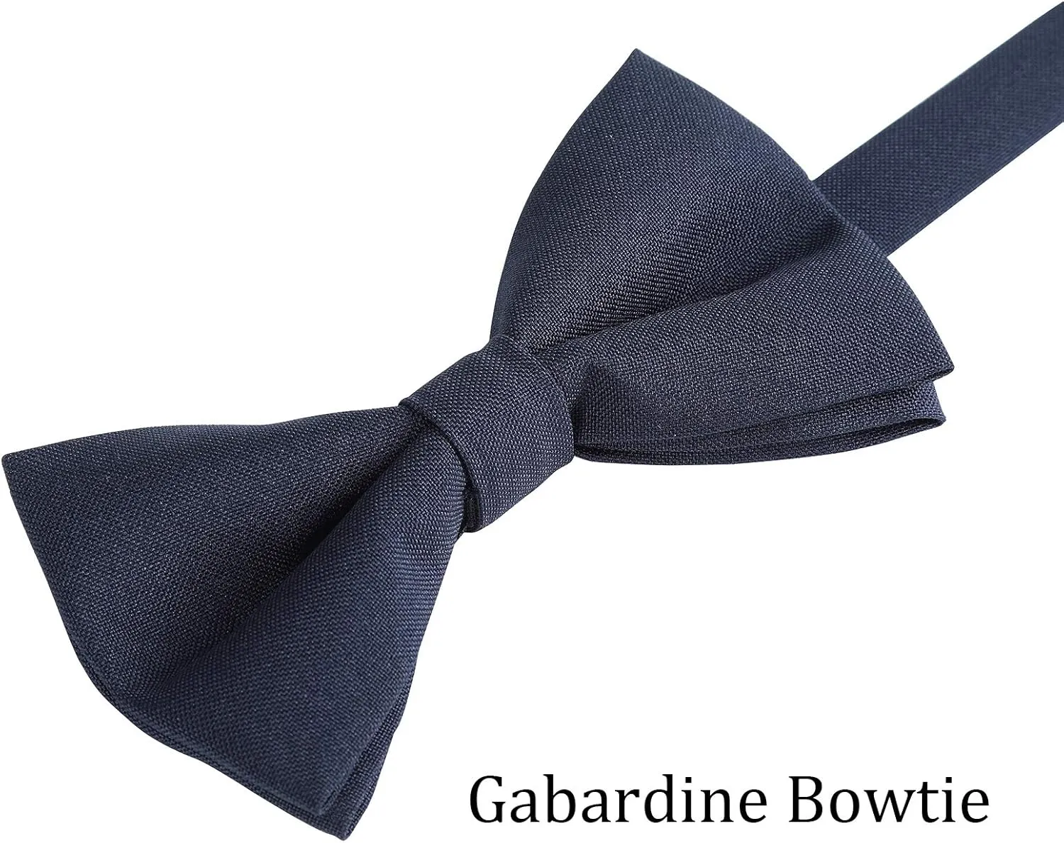 WELROG Classic Pre-Tied Bow Tie for Children & Adults Solid Color Adjustable Bowtie